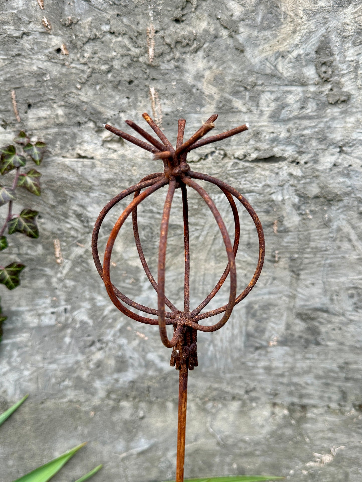 Set of 6 Rustic Metal Exotic Flowers – Handmade Garden Decor, Unique Landscaping Art, Bee & Butterfly Friendly