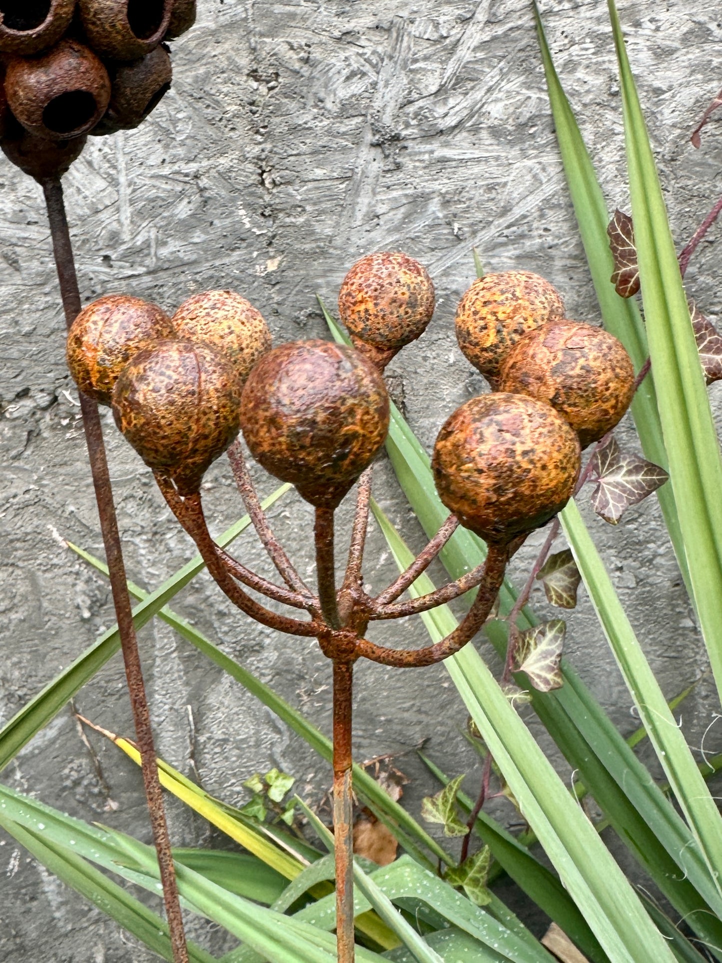 Set of 6 Rustic Metal Exotic Flowers – Handmade Garden Decor, Unique Landscaping Art, Bee & Butterfly Friendly