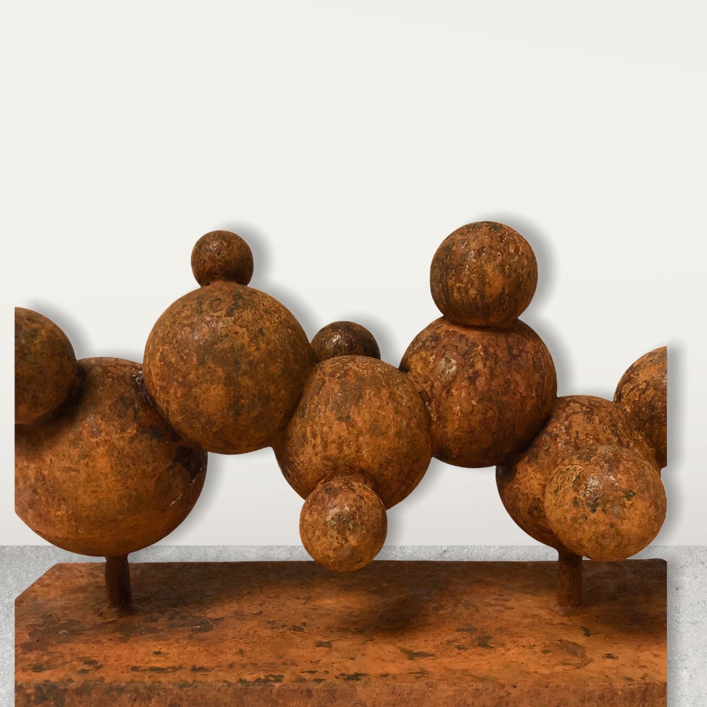 Minimalistic sculpture, Modern Metal home decor, Metal desk decor, Rusty metal art, Metal artwork, Abstract art sculpture, Contemporary art