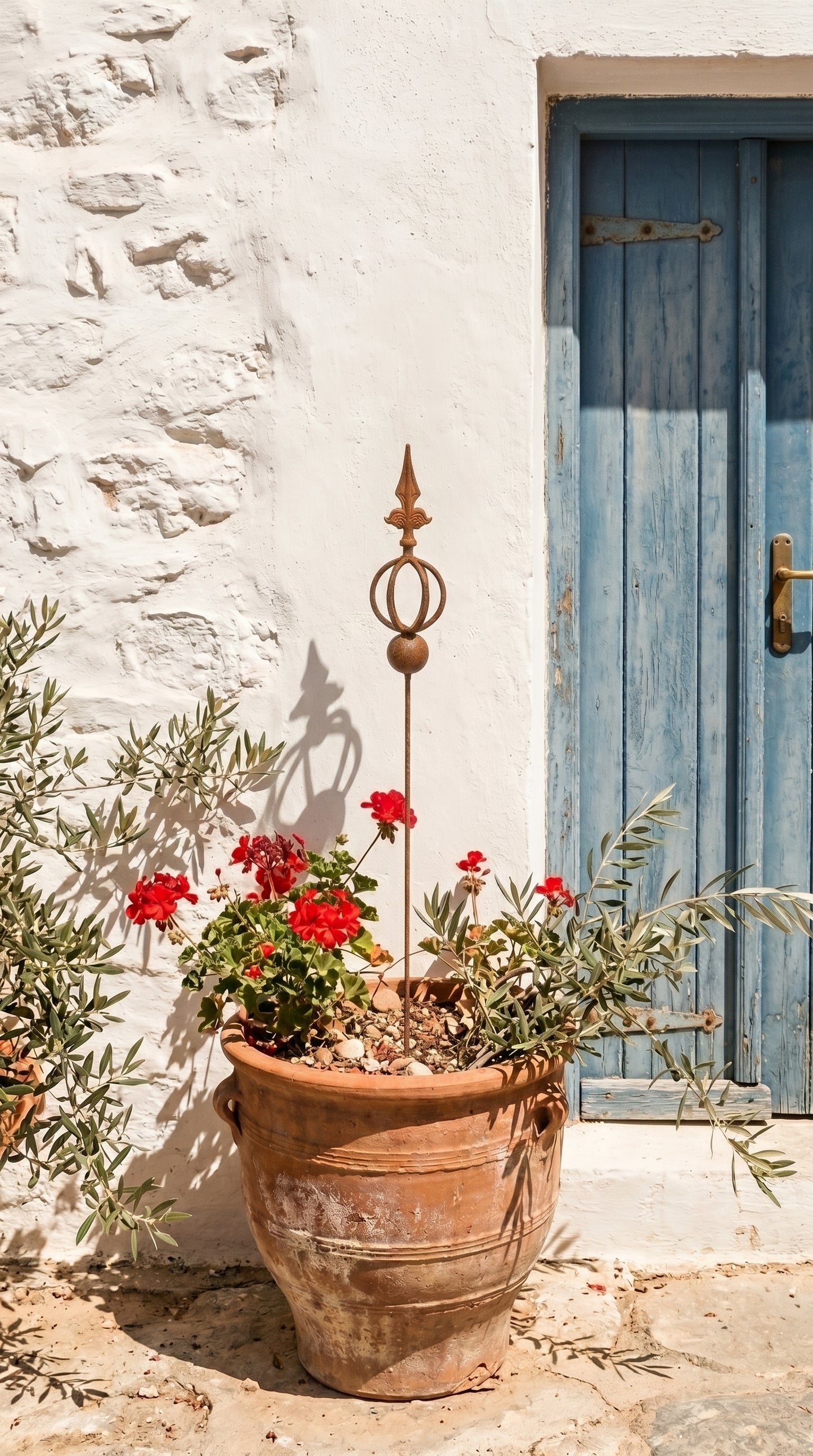 Estacas metálicas oxidadas para jardín, remate de jardín oxidado, decoración metálica para jardín, decoración metálica de jardín para exterior, decoración metálica oxidada para jardín
