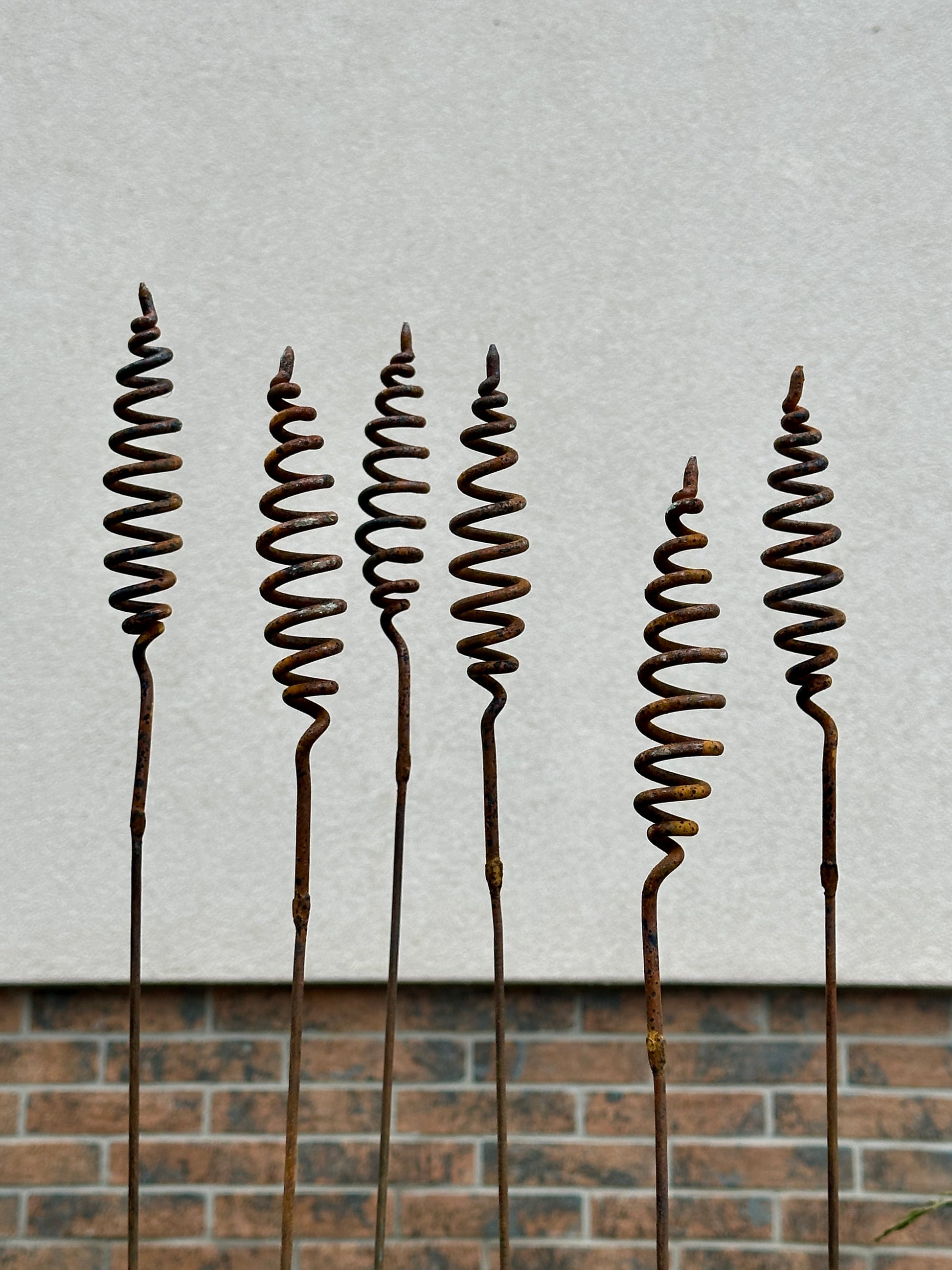 Rusty flowers set of 6, Flowers garden decor, Metal garden decor, metal yard art, outdoor metal decor, Rusty metal garden decor