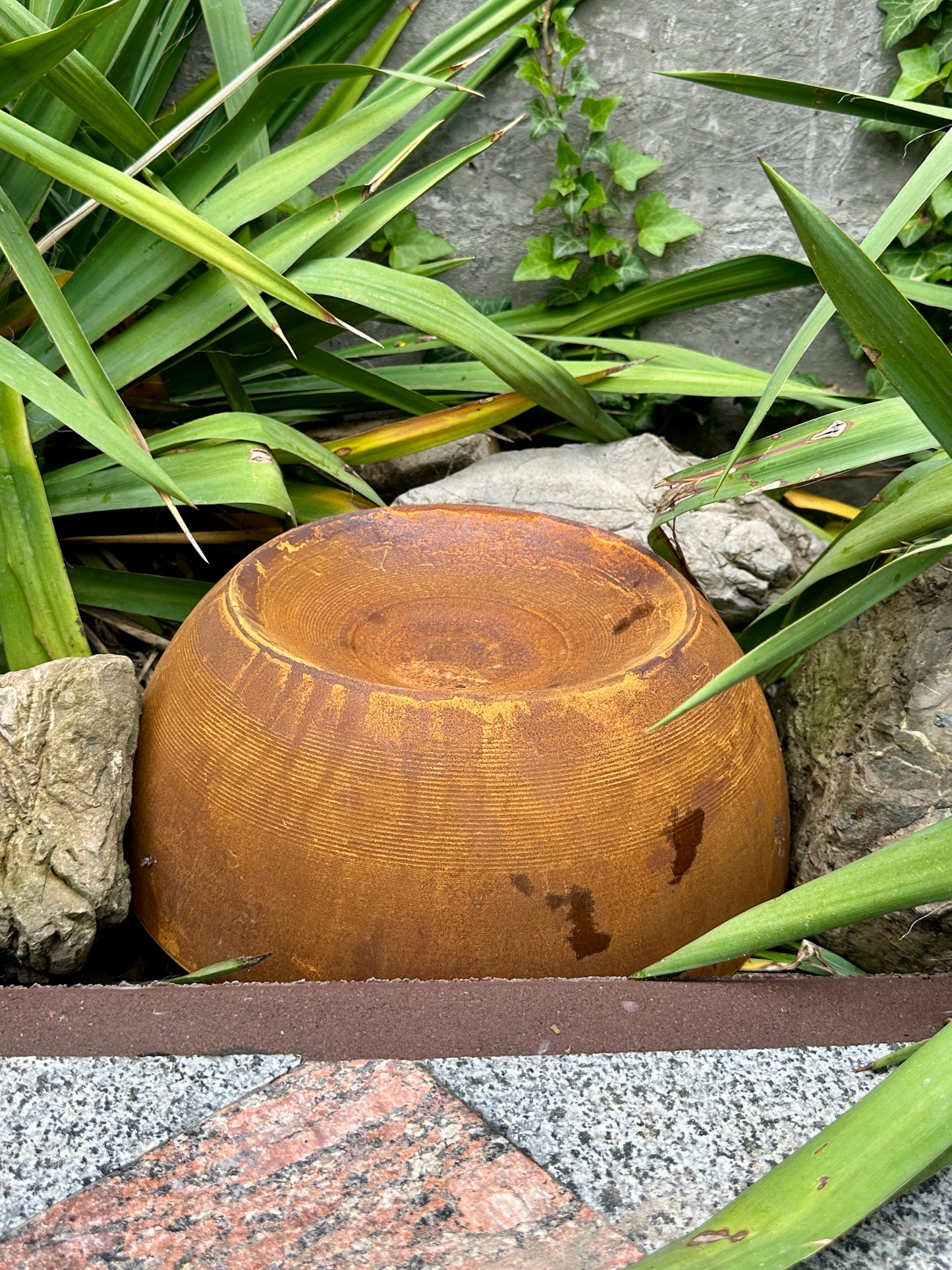 Rain Catcher Outdoor Garden Decor, Bird, Insect Water Station, Bee & Butterfly Feeder, Rustic Yard Art