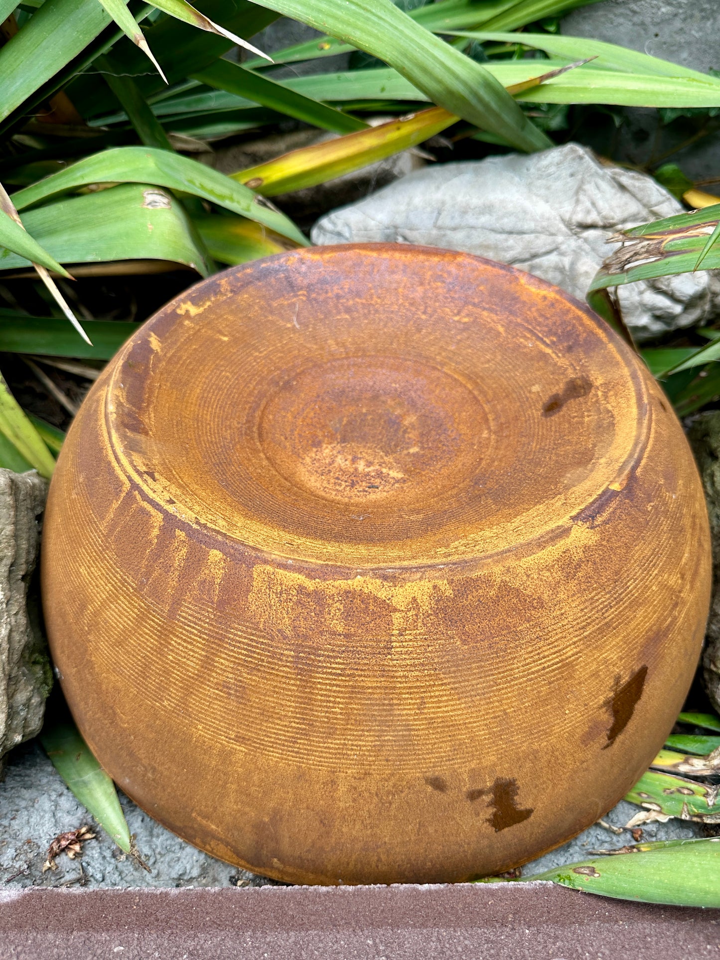 Rain Catcher Outdoor Garden Decor, Bird, Insect Water Station, Bee & Butterfly Feeder, Rustic Yard Art