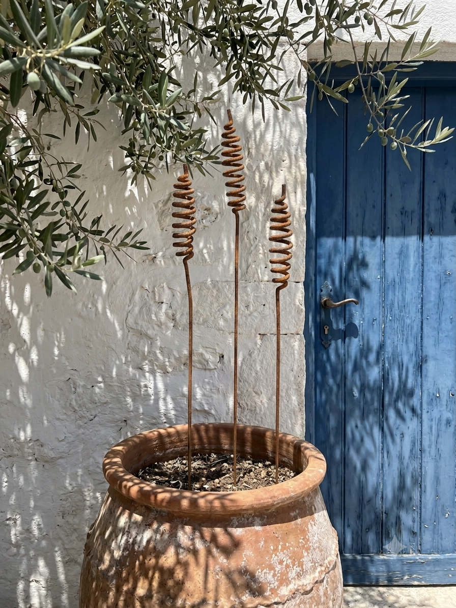 Rostige Blumen 12er Set, Blumen Garten Dekor, Metall Garten Dekor, Metall Garten Kunst, Outdoor Metall Dekor, Rostiges Metall Garten Dekor