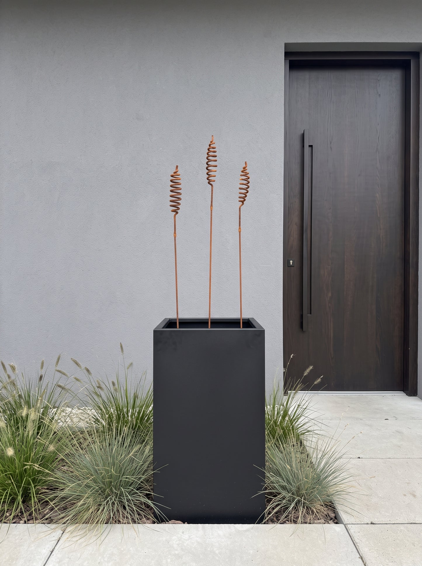 Rostige Blumen 12er Set, Blumen Garten Dekor, Metall Garten Dekor, Metall Garten Kunst, Outdoor Metall Dekor, Rostiges Metall Garten Dekor