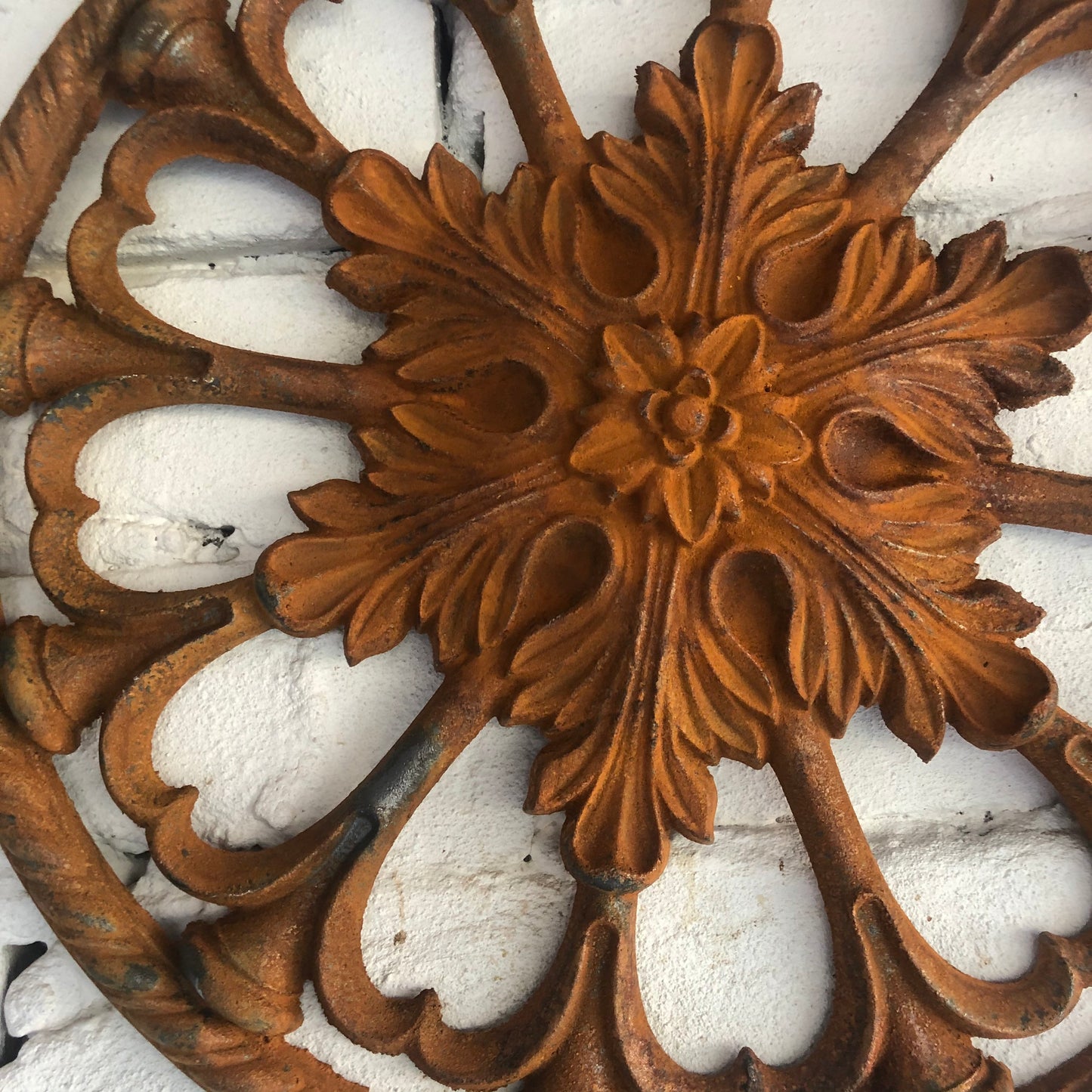 Big rusty metal wall decor, Rusty metal wall hanging, Boho wall art