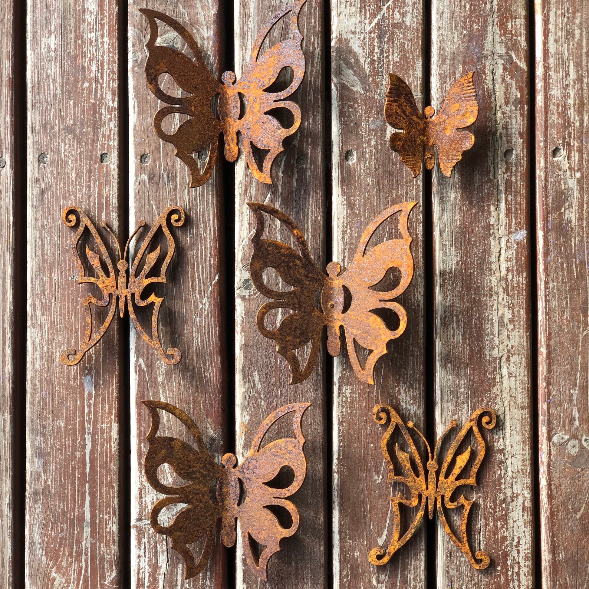 Wall rusty butterfly, Rusty metal wall decor, Boho wall art, Fairy garden, Butterfly art