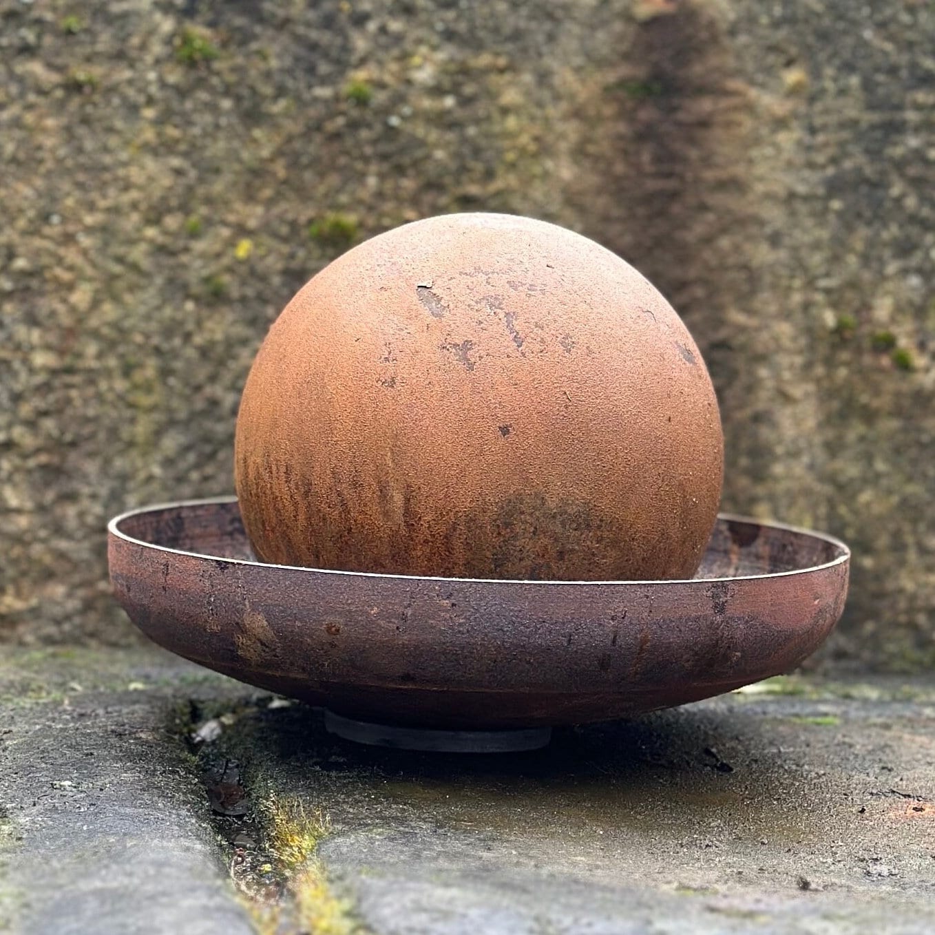 Minimalistic Lotus Flower - Rusty Metal Garden Sculpture - Add Zen to Your Home or Outdoor Garden Decor